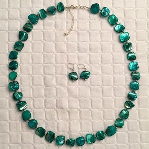 Beautiful colored shell necklace set.